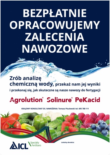 Bezpłatnie opracowujemy zalecenia nawozowe